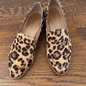 Madewell Calf Hair Leopard Print Women's Loafers